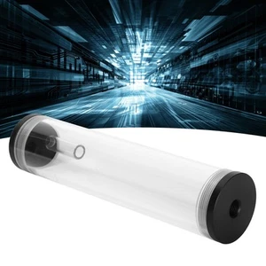 Water Cooling Tank Acrylic Cylindrical 3‑Hole G1/4 Thread Reservoir Comput SPC - Afbeelding 1 van 12
