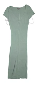 Guess Womens Ribbed Knit Mint Green Maxi Dress S - Picture 1 of 2