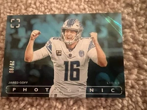 Jared Goff 2024 Panini Photogenic #15 Blue Color Match Serial Numbered #/99 - Bild 1 von 2
