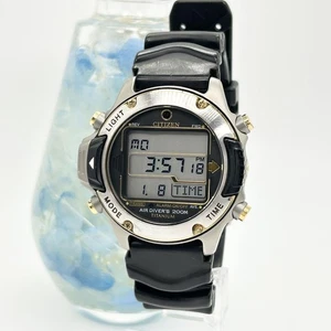 CITIZEN AIR DIVER'S 200M D202-Q00117 Titanium Quartz Water Resist Mens B13570 - Picture 1 of 12