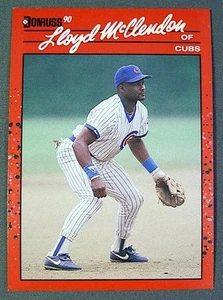 MLB Chicago Cubs Lloyd McClendon 1990 Donruss Trading Card #341 - Picture 1 of 5