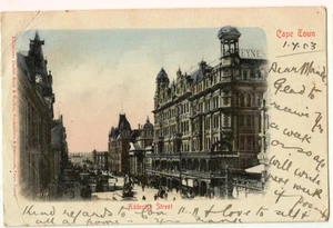 Sudáfrica - Adderley Street, Ciudad del Cabo - Postal temprana - Imagen 1 de 2