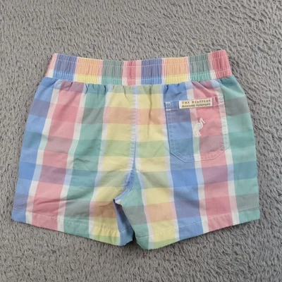 The Beaufort Bonnet Company Shorts Boys 5 Multicolor Plaid Elastic Waist Preppy - Image 1 of 4