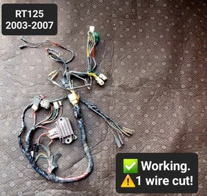 Hyosung RT 125 RT125 ☆ 2003 - 2007 ☆ Wiring Harness LOOM WIRE Cable Wire - Picture 1 of 21