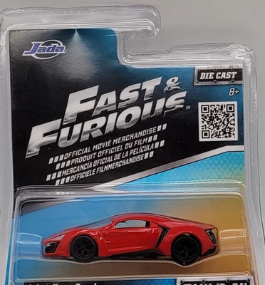 Fast & Furious Lykan HyperSport Diecast 1/55 Build N' Collect #5 Jada NOS - Image 1 of 4