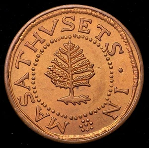 1977 Littleton, CO Eagle Coin Massachusetts Pino Scellino Medaglia Coloniale - Foto 1 di 2