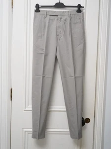 Ermegildo Zegna Pleated Grey Men's Trousers Cotton Pants 32 UK 48 EU RRP £299+ - Picture 1 of 14