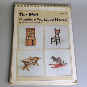 The Mott Miniature Workshop Manual Number 1 Portfolio Press 1978 Vtg Dollhouse - Bild 1 von 13