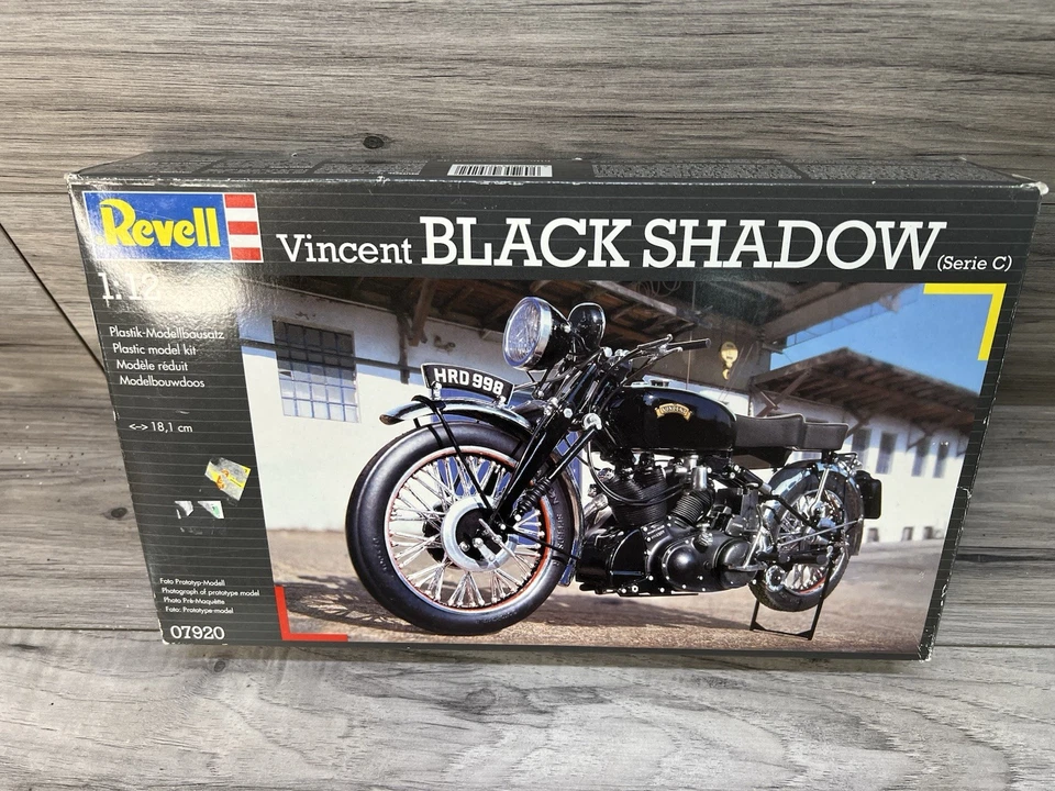 Rare Revell Vincent Black Shadow 1/12 model kit Motorcycle - Image 1 of 3