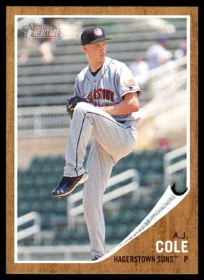 2011 Topps Heritage Minor League A.J. Cole Hagerstown Suns #84 - Image 1 of 2