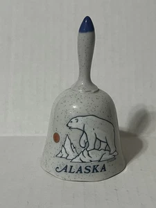 Alaska Bell Vintage State Bell Souvenir Polar Bear Made in Japan - Picture 1 of 4