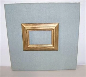 Blue Linen Photo Frame Bulletin Board Fabric Memo - Picture 1 of 3