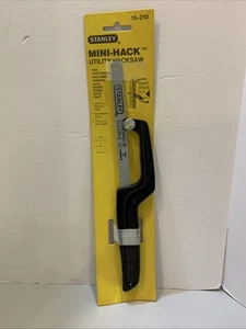 Mini-Hack Utility Hacksaw Stanley Standard 10” Flexible 24T  #15-210 Brand New - Picture 1 of 16