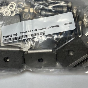 Cantidad 25 - Conjunto de clip de rejilla de fibra FC-5 710650, acero inoxidable 316 - Imagen 1 de 10