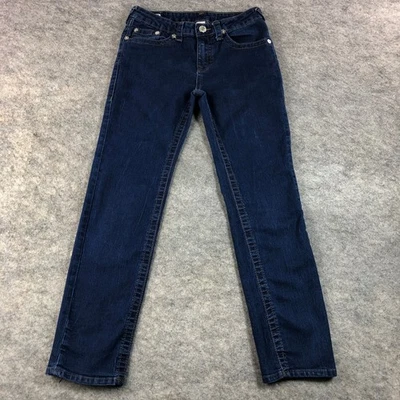 Pantalones de mezclilla True Religion para niños Geno relajados calce ajustado lavado oscuro talla 14 Foto 1 de 4