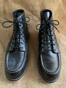 RED WING 8130 Classic Moc Toe Black Oro Legacy Leather Work Boots Size US 8.5 D - Bild 1 von 14