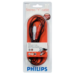 Philips SWA2527 1,5 m 3.5 mm(M) - 2 RCA(M) Stereo Y Cable - Foto 1 di 2