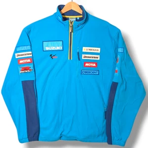 Suzuki Rizla Polar Cuarto Cremallera Para Hombre XL Azul Jersey Moto GP Motorsport De Colección - Imagen 1 de 20