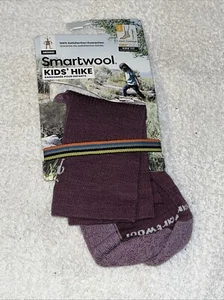 Smartwool Kids Argyle Purple Hike Socks Size Large NWT - Picture 1 of 4