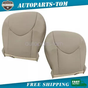 Driver & Passenger Bottom Perforated Leather Cover Tan For Toyota RAV4 2006-12 - Picture 1 of 17