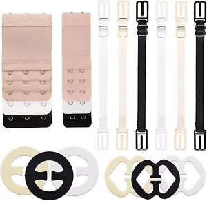 18 Pcs Bra Straps Clips Adjustable Non Slip Bra Clips for Racerback Bra Straps H - Picture 1 of 12