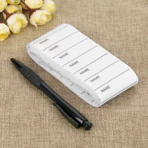 White Washable Iron On Name Labels Garment Fabric Tags Marker Set For Clothes© - Picture 1 of 12
