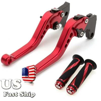 USA Stock Short Brake Clutch Levers Grips For Yamaha YZF600R Thundercat R1 R6 - Image 1 of 4