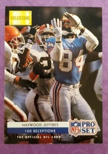 1992 Pro Set #19 Haywood Jeffires Houston Oilers Football Card - PC Quality TTM - Picture 1 of 2