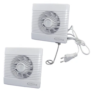 Ventilador de baño ventilador ventilador de pared ventilador inodoro baño cocina silencioso Ø 100 120 125 150 mm - Imagen 1 de 18