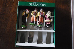 4 Golf Spreaders (3 golfers + 1 Santa) Snacks Cheese, golfing Christmas - Picture 1 of 2