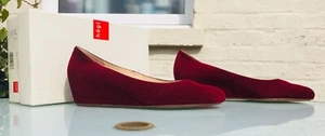 Högl Wedges - 100% Suede, Raspberry Red - Hidden Wedge - UK 7 RRP £155 +box VGC - Picture 1 of 14