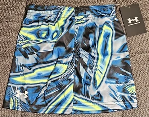 Toddler Boy Size 3T Shorts Under Armour Black/Multicolor Pull-On Summer New - Picture 1 of 3