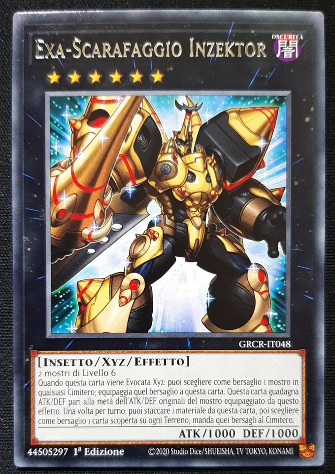 EXA-SCARAFAGGIO INZEKTOR Rara in Italiano GRCR-IT048 YUGIOH - Immagine 1 di 1