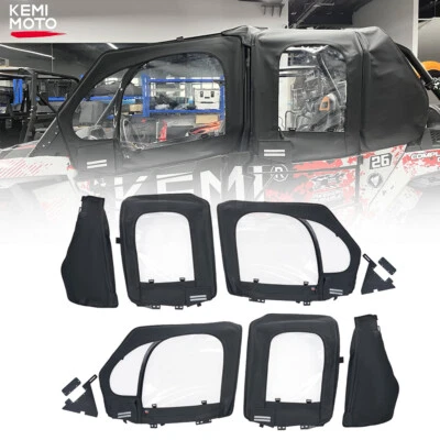 UTV Upper Door Framed Cab Enclosure for Polaris RZR XP 4 1000 XP 4 Turbo 2019-23 - Image 1 of 4