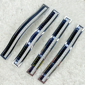 Juego de 4 teclas de piano centrales de 5" negro blanco tirador de cajón herrajes muebles de gabinete - Imagen 1 de 8
