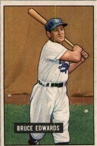 1951 Bowman #116 Bruce Edwards - EX