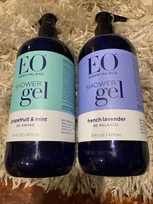 LOTE de 2 Gel de Banho Óleo Essencial EO, Toranja e Lavanda Perfeita/Francesa 16 fl oz - Imagem 1 de 4