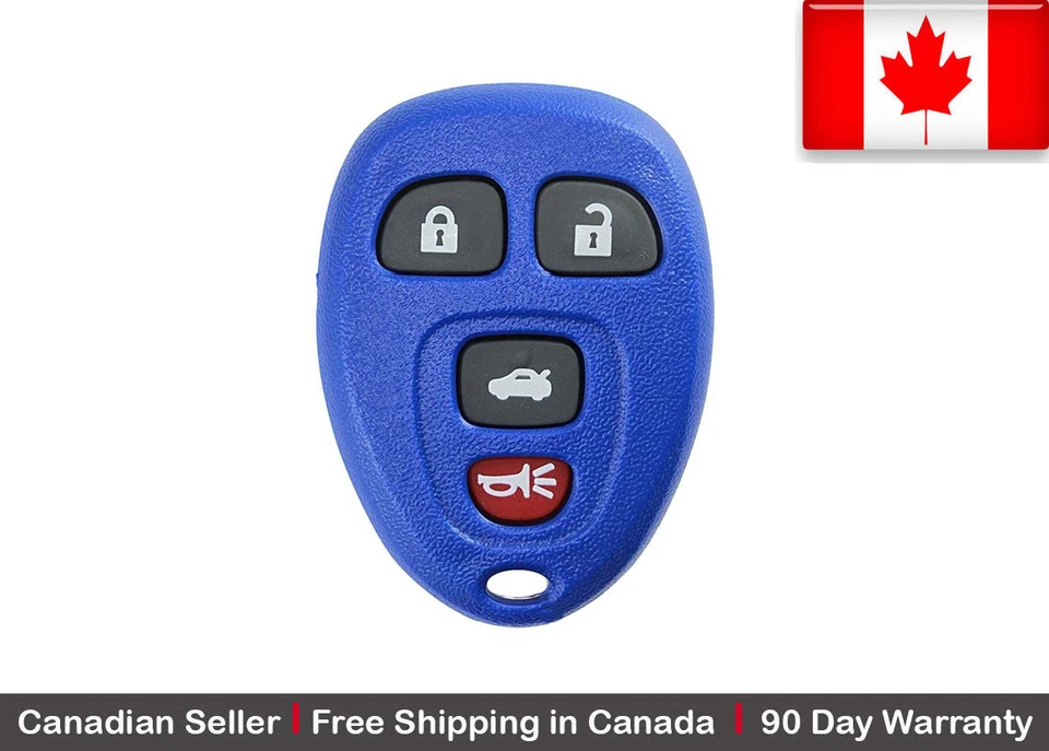 1x Blue Replacement Keyless Entry Remote Control Key Fob For Chevy Buick Pontiac - Image 1 of 1