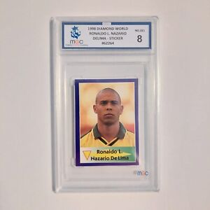 Ronaldo L. Nazario De Lima 1998 Diamond World MGC graded sticker  #21 World Cup