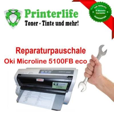 Servicepauschale Reparatur Nadeldrucker OKI Microline 5100FB eco mit Rechnung - Bild 1 von 3