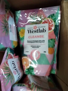 3 libras sales de Epsom del Himalaya hierba de limón rosa pomelo baño vegano limpieza Westlab - Imagen 1 de 7