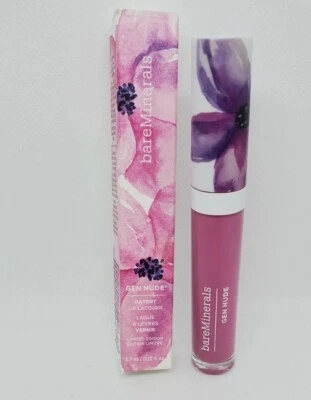 Nuevo en caja laca labial charol bareMinerals Orchid-ing Around Floral Utopia GEN NUDE  Foto 1 de 2