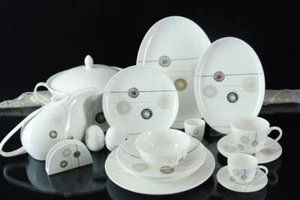 Schillerbach Fine Bone Rund Tafelservice 12 Personen 87 Teile Geschirr - Bild 1 von 4