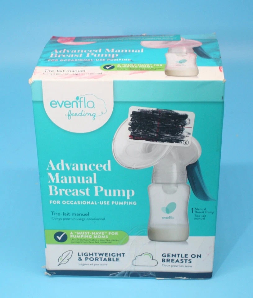 EVENFLO ~ Advanced Manual Breast Pump ~ BPA Free ~ Lightweight ~ Pivoting Handle - Image 1 of 4