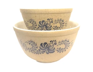 Vintage Pyrex Homestead Nesting Mixing Bowls 401 402 Set of 2 - Picture 1 of 7