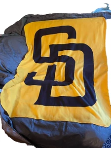 San Diego Padres Baseball Light Baby Blanket Yellow Brown 46x60 In - Picture 1 of 9