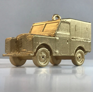 Landrover Series 1 Golden Christmas Xmas Tree Decoration Buildable (Rare)