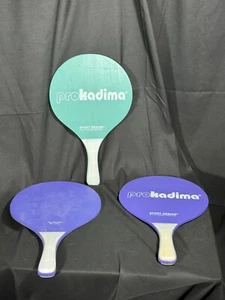 Pro Kadima Paddle Set 3 Paddle Colori Neon Beach Paddleball Divertente! - Foto 1 di 4