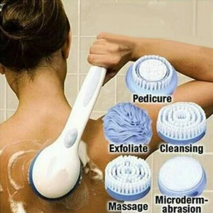 SPAZZOLA CORPO ELETTRICA SPIN SPA DOCCIA 5 IN 1 MASSAGGIO SCHIENA POMICE SPUGNA - Foto 1 di 6