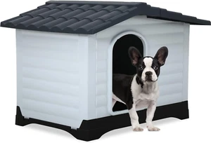 Indoor Outdoor Dog House Big Dog House Plastic Dog Houses for Small Medium Large - Picture 1 of 7
